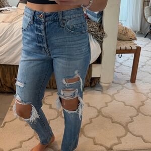 Pistola Ripped Skinny Jeans in Blue